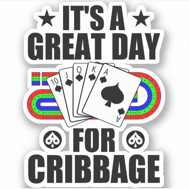 Cribbage Board For Cribbage Card Game Player Funny (Front)