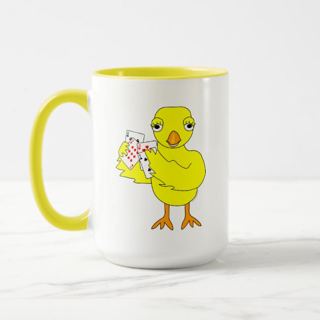 Cribbage Chick Mug (Left)