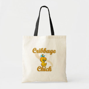 Cribbage Chick Tote Bag