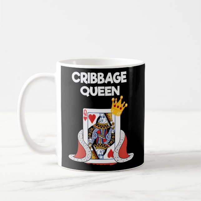 Cribbage - Cribbage Queen Player Coffee Mug (Left)