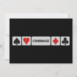 Cribbage invitation - customize!