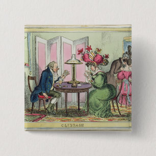 Cribbage, published by Thomas McLean, London (colo 15 Cm Square Badge