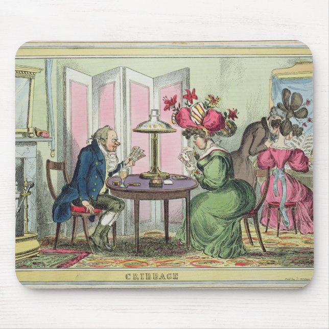 Cribbage, published by Thomas McLean, London (colo Mouse Mat (Front)