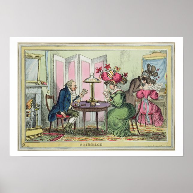 Cribbage, published by Thomas McLean, London (colo Poster (Front)