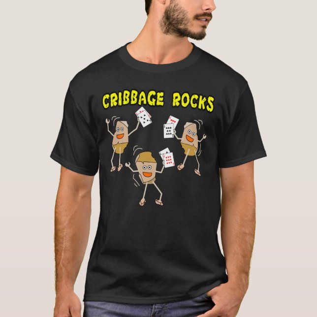 Cribbage Rocks T-Shirt (Front)