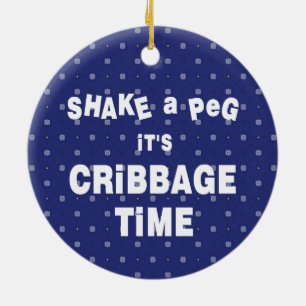 Cribbage Time Ceramic Tree Decoration