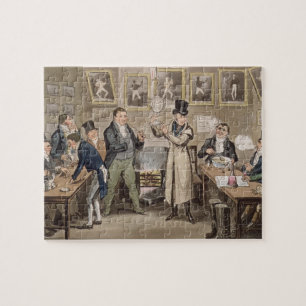 Cribb's Parlour: Tom introducing Jerry and Logic t Jigsaw Puzzle