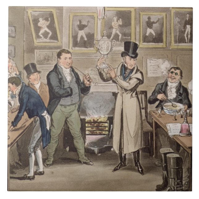 Cribb's Parlour: Tom introducing Jerry and Logic t Tile (Front)