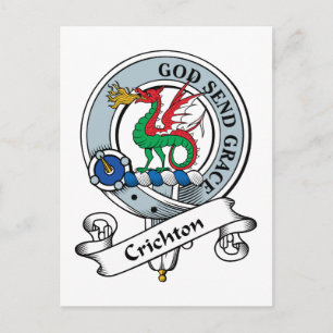 Crichton Clan Badge Postcard