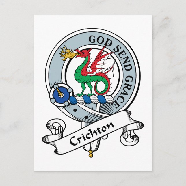 Crichton Clan Badge Postcard (Front)