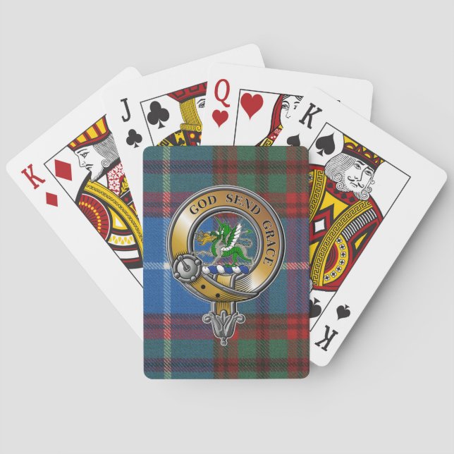 Crichton Tartan & Badge Playing Cards (Back)