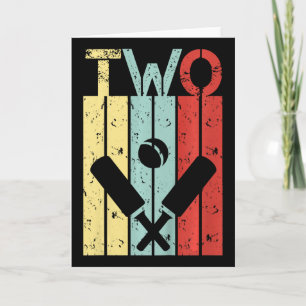 Cricket 2 Birthday Boy Girl Cricket 2 Year Old  Card