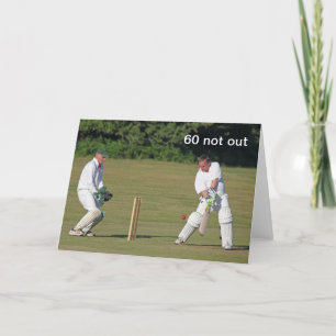 Cricket 60th birthday card