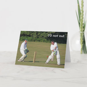 Cricket 70th birthday card