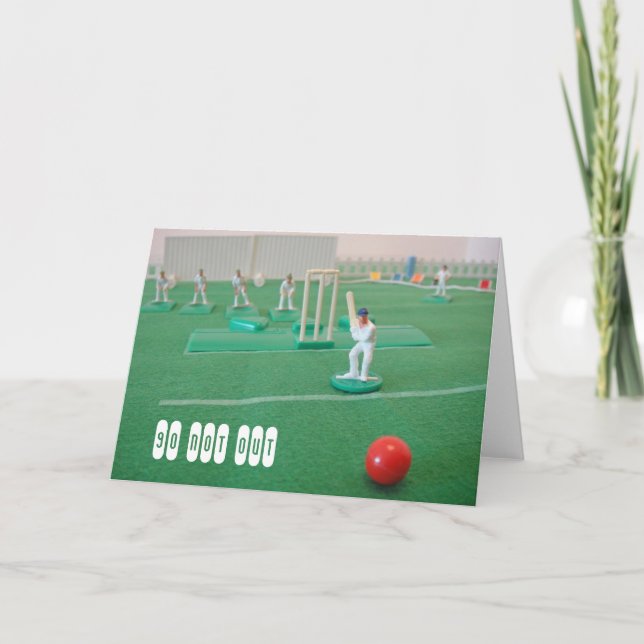Cricket 90th birthday card (Front)