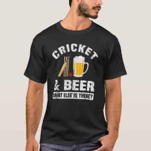 Cricket and Beer Funny T Shirt