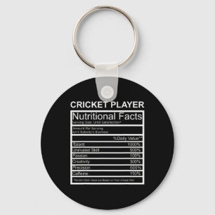Cricket Apparel Cricket Lover Gift Cricket Player  Key Ring