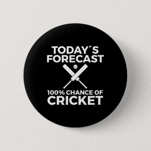 Cricket Athlete 6 Cm Round Badge