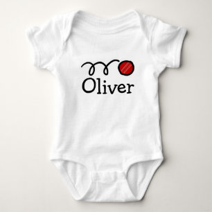 Cricket baby clothing with custom name bodysuit