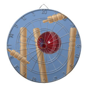 Cricket Ball And Stumps, Dartboard