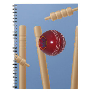 Cricket Ball And Stumps, Notebook