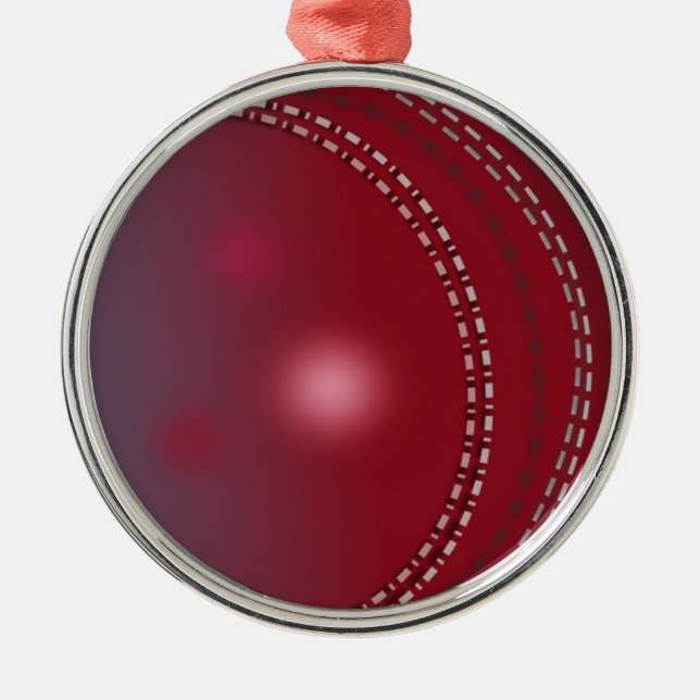 cricket ball Christmas Ornament (Front)