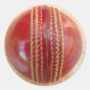Cricket Ball.jpg Classic Round Sticker