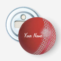 Cricket Ball Red Customise With Your Name