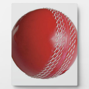 Cricket Ball Red Customise With Your Name Plaque