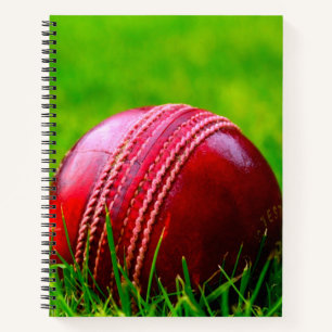 Cricket Ball Sport Personalise it With Text Notebook
