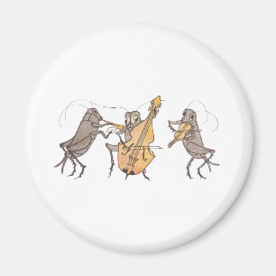 Cricket Band with Horn, Cello & Violin Magnet
