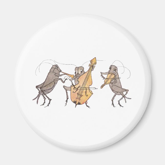 Cricket Band with Horn, Cello & Violin Magnet (Front)