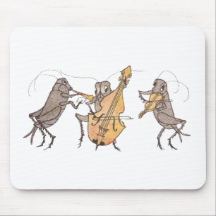Cricket Band with Horn, Cello & Violin Mouse Mat