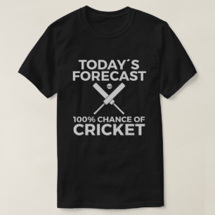 Cricket Bat Cricket Ball Indian Flag India T-Shirt