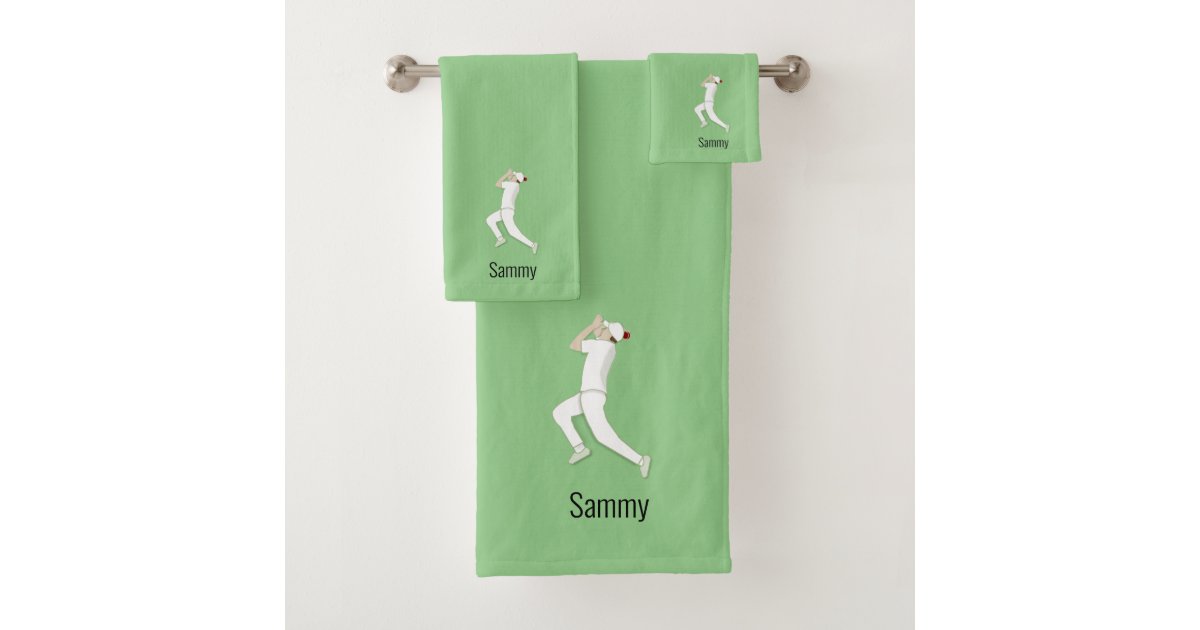 Cricket Bath Towel Set Zazzle