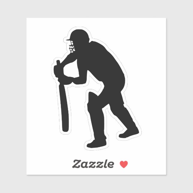 Cricket batman silhouette design (Sheet)