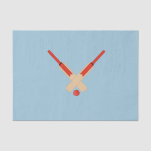 Cricket Bats and Ball Tissue Paper