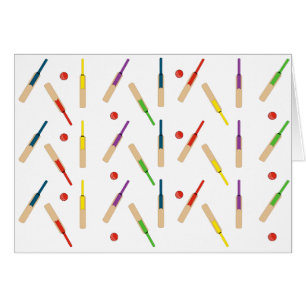 Cricket bats/ balls Card