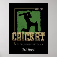 Cricket Batsman Born for Game Player and Coach