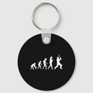 Cricket Batsman Evolution For Cricketer Players Fu Key Ring