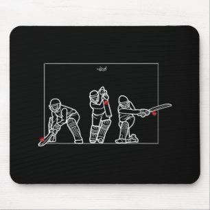 Cricket Batting Funny Cricket Fan Gift Cricket  Mouse Mat