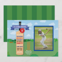 Cricket Birthday Party Sports Winner Match Photo