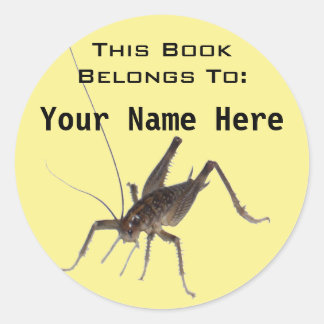 Cricket Book Ownership Sticker (#4)