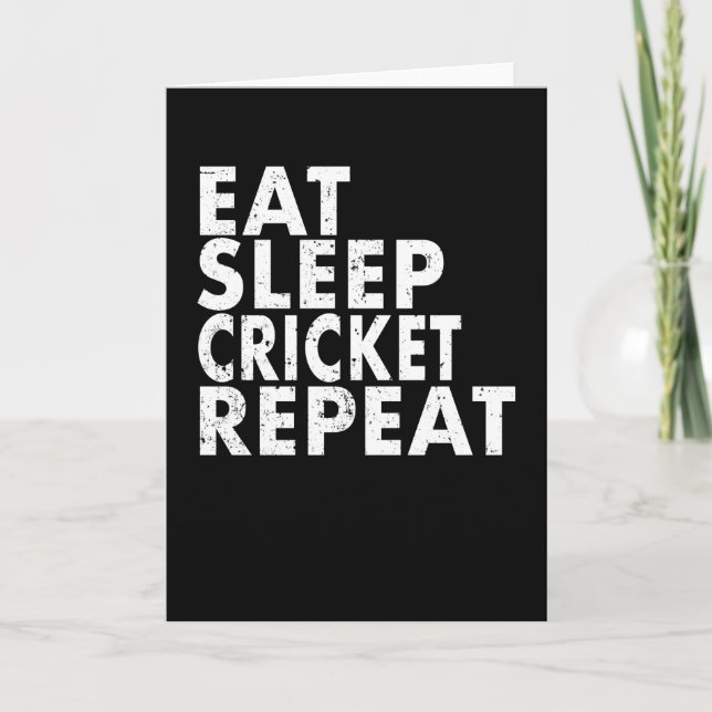 Cricket Bowler Bat Cricketer Gift Card (Front)