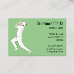 Cricket Business Card