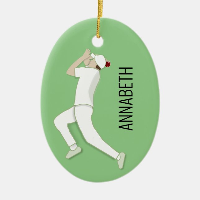 Cricket Ceramic Tree Decoration (Front)