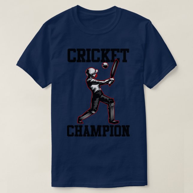 Cricket Champion3  T-Shirt (Design Front)