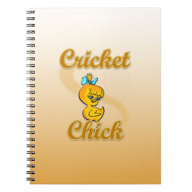 Cricket Chick Notebook (Front)