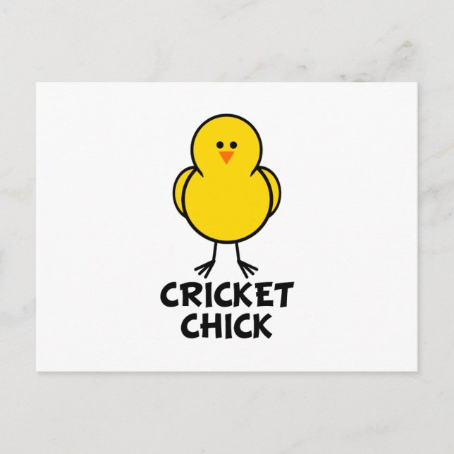 Cricket Chick Postcard (Front)