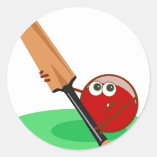 Cricket Classic Round Sticker
